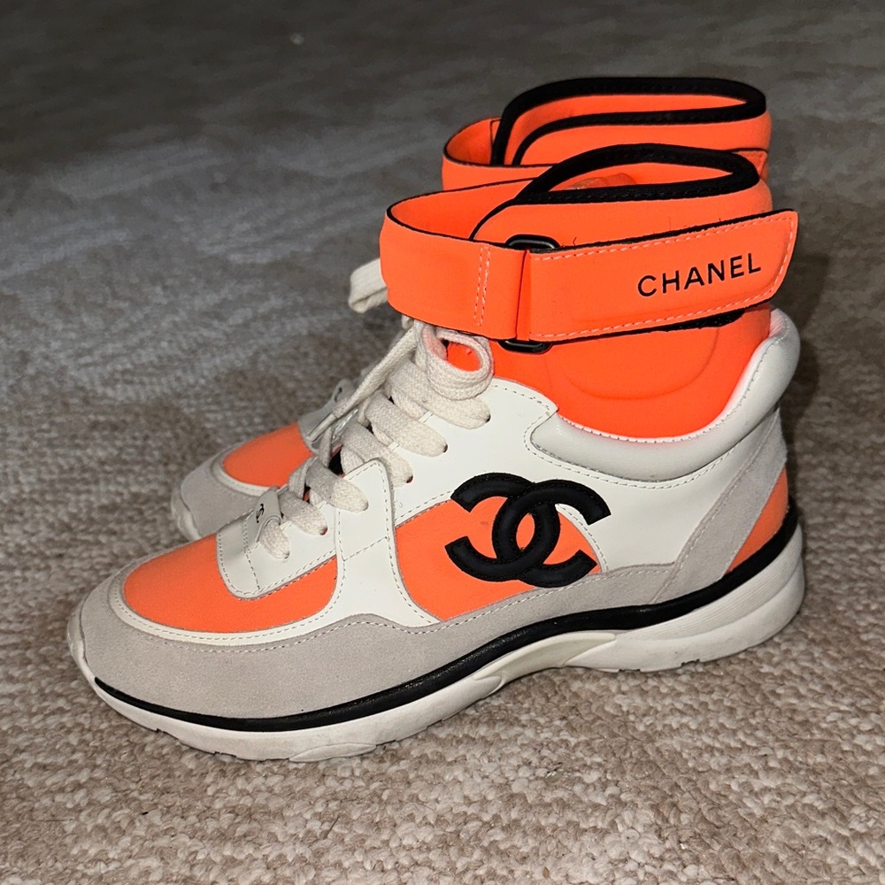Others Follow Orange and Cream Sneakers